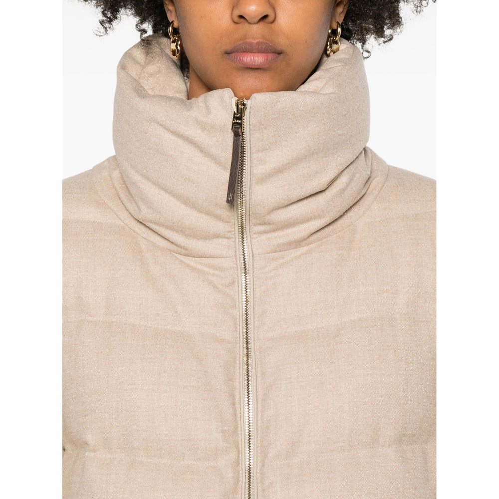 Herno Neutrals Coats - Single Breasted Coats Women - 5