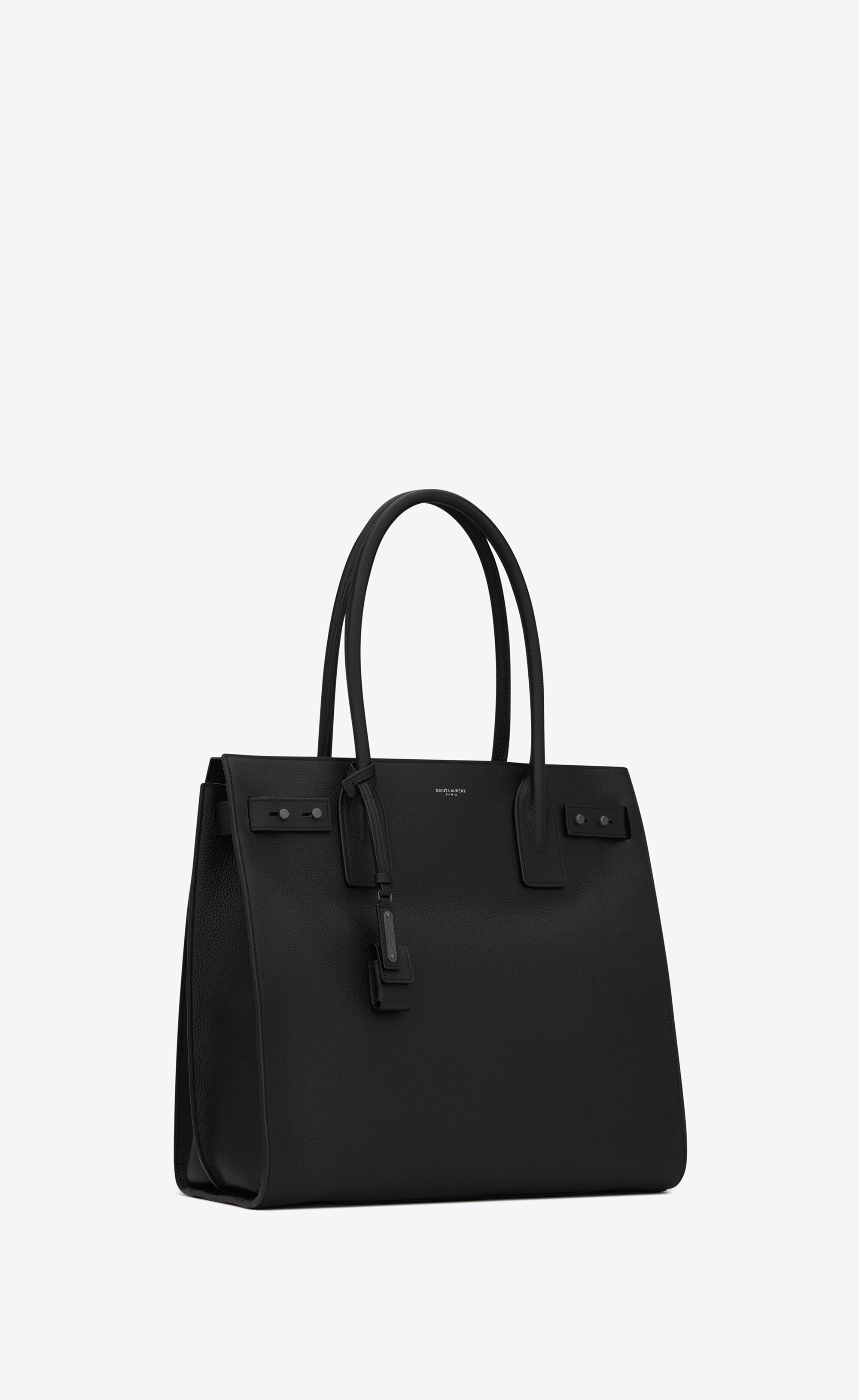 sac de jour north/south tote in grained leather - 5