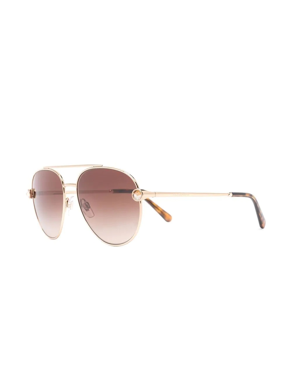 round aviator-frame sunglasses - 2