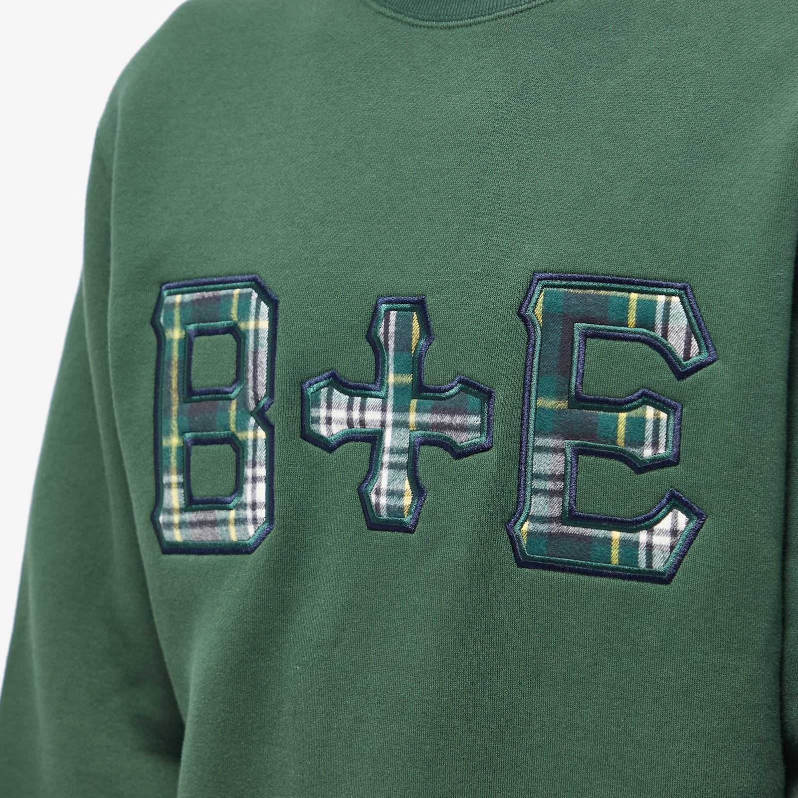 END. x Beams Plus 'Ivy League' Patch Logo Crew Sweat - 5