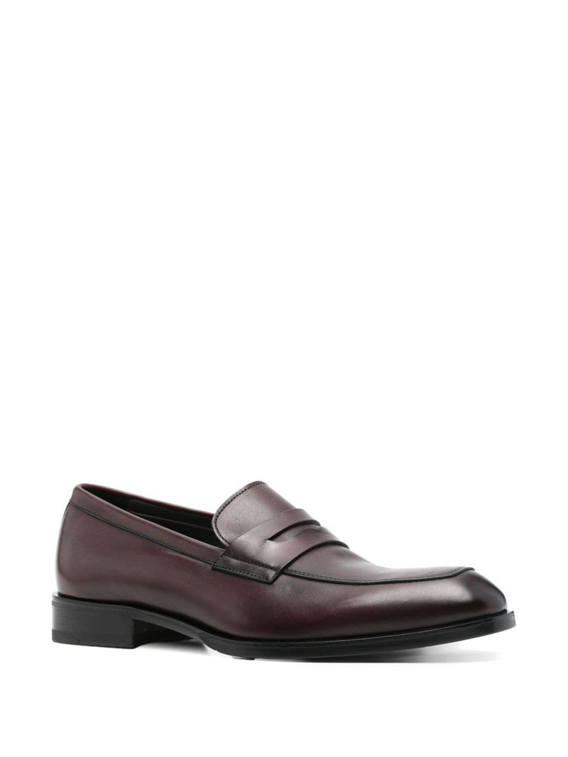 Canali leather loafers outlook
