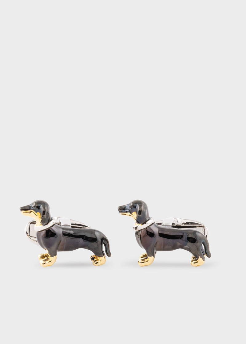 Black 'Daschund' Cufflinks 1