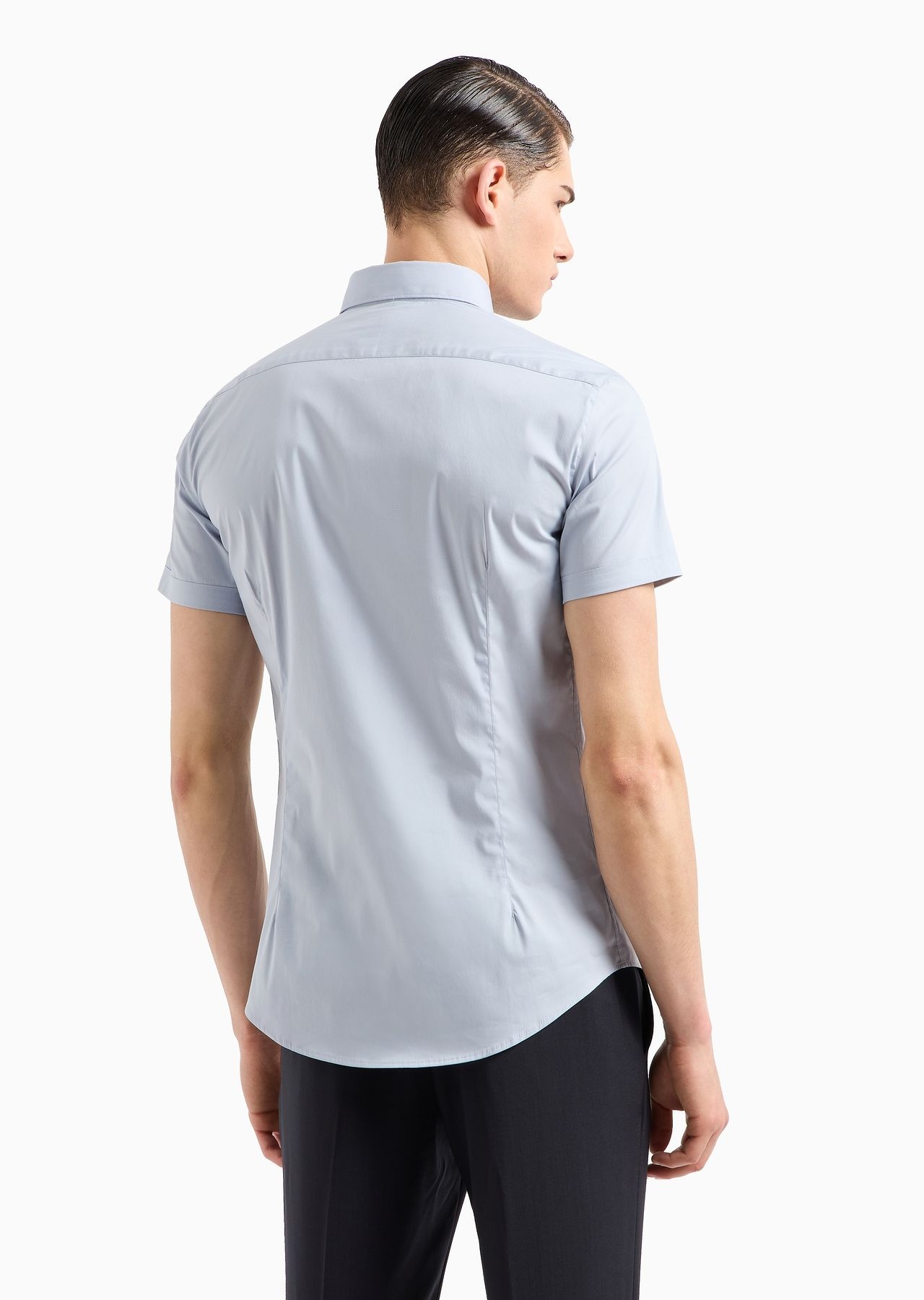 Short-sleeved, stretch nylon-blend shirt - 3