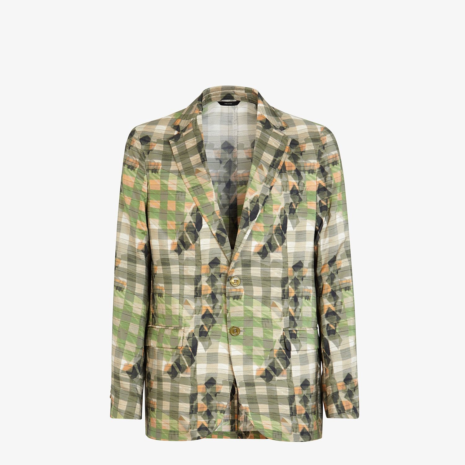 Multicolor silk blazer - 1