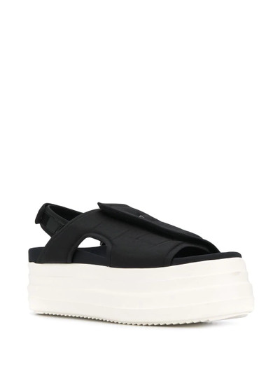 Rick Owens DRKSHDW cut-out platform sandals outlook