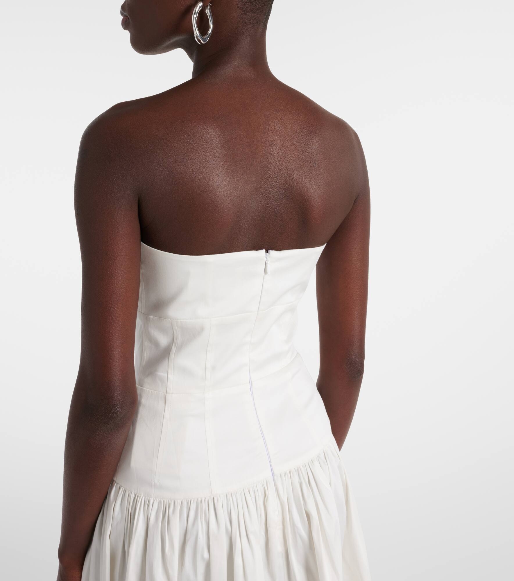 Lauryn strapless cotton midi dress - 6