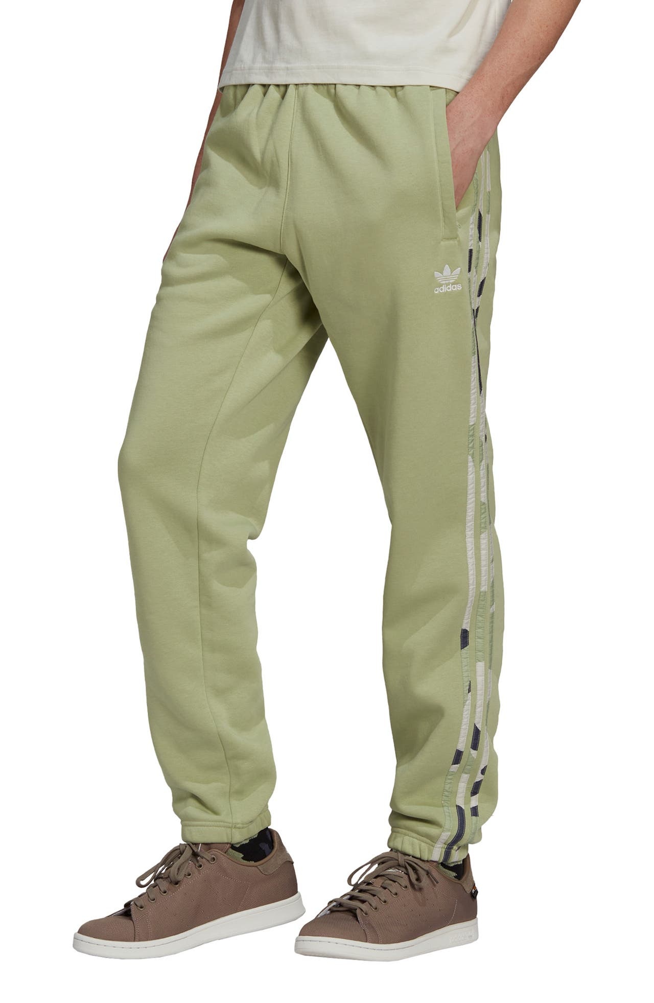 adidas Originals Camo Joggers in Magic Lime at Nordstrom - 1