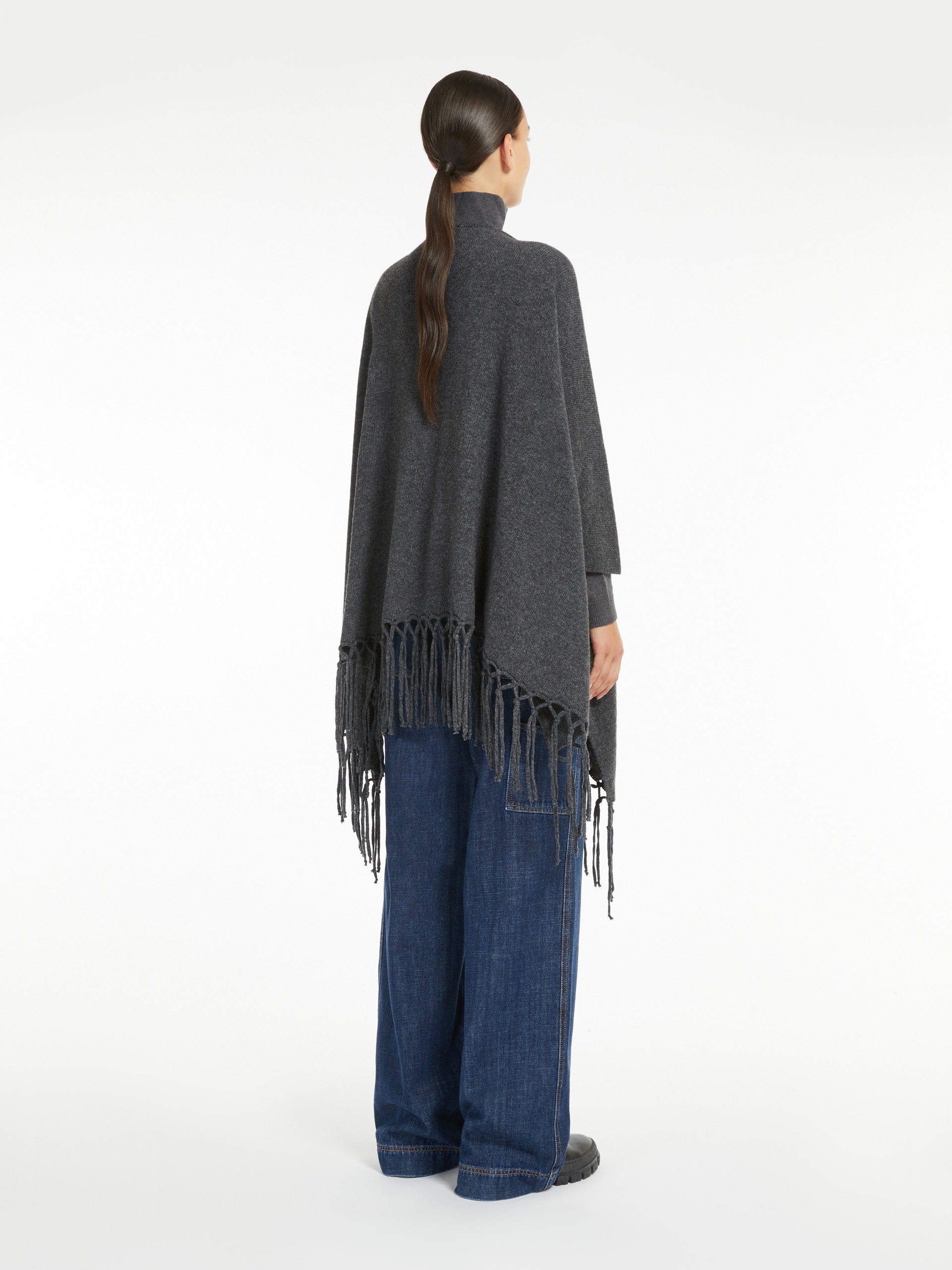 POMPOSA Pure wool poncho - 4