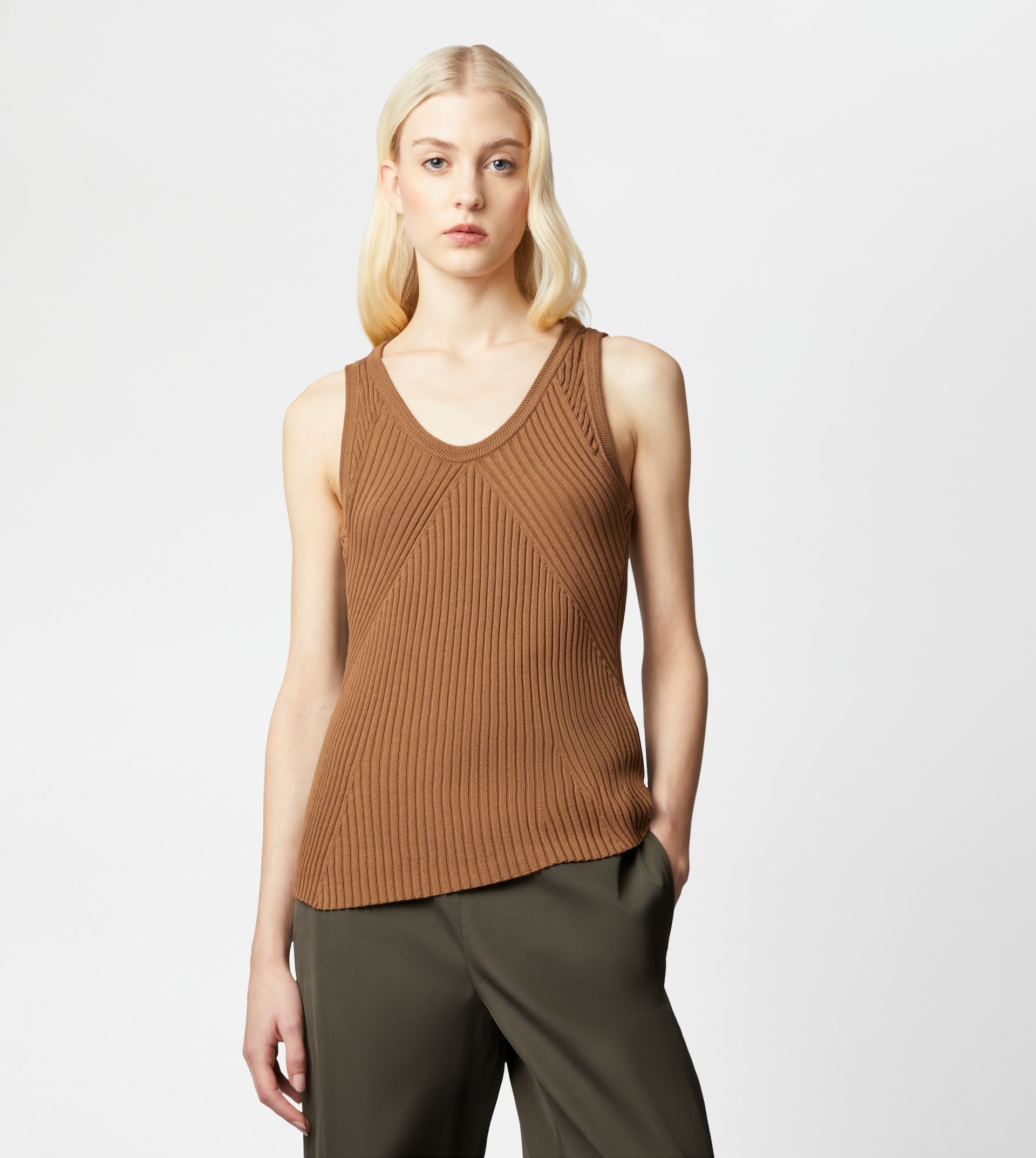 TOP IN COTTON - BROWN - 7