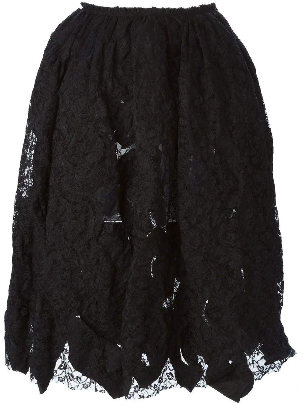 reversible lace skirt - 1