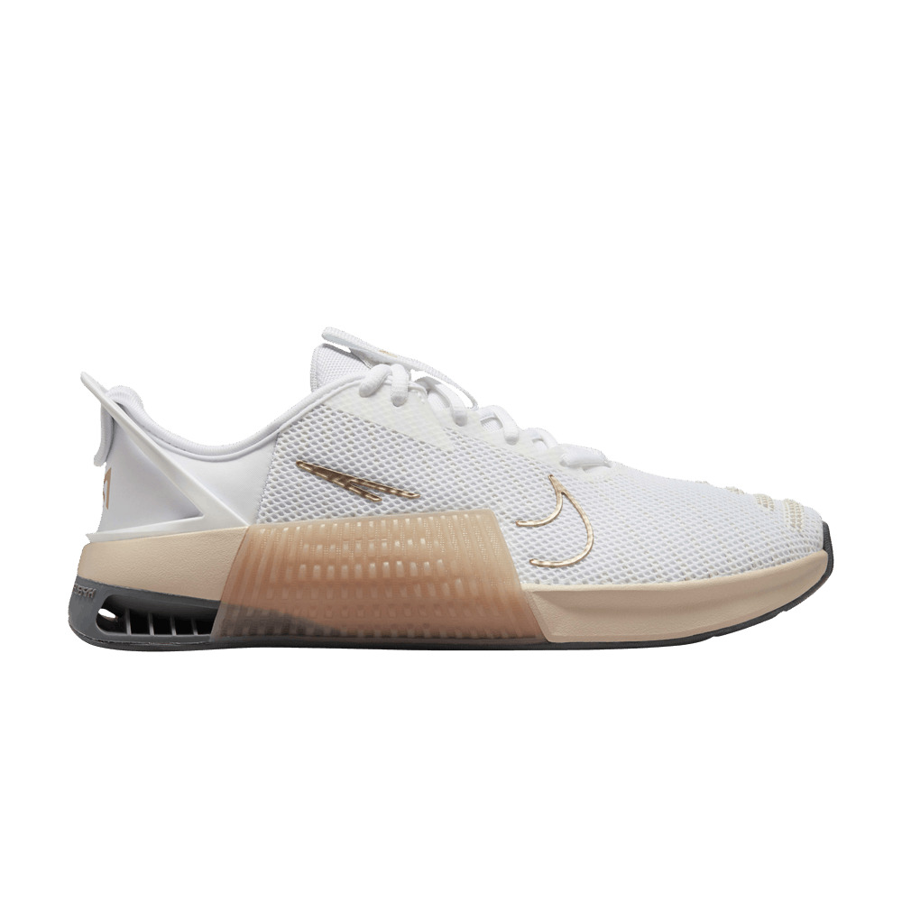 Wmns Metcon 9 EasyOn 'White Metallic Gold Sanddrift' - 1