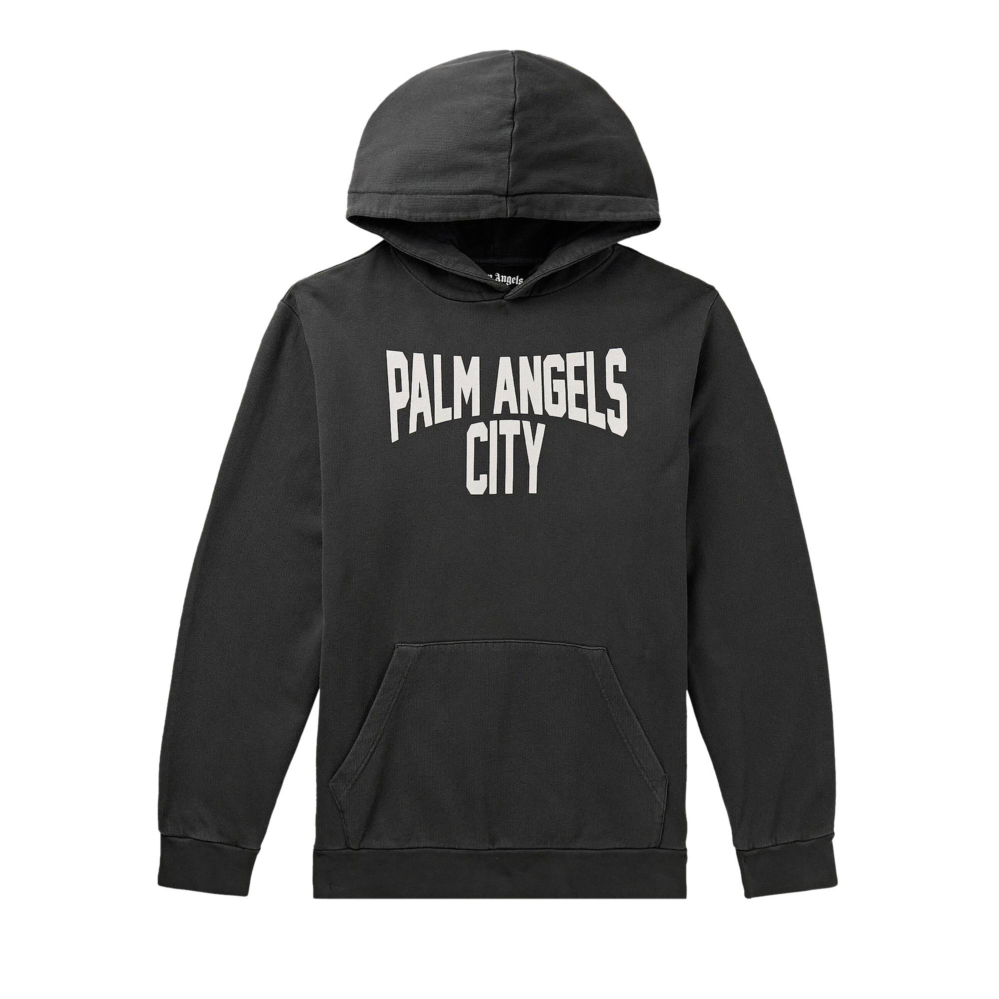 Palm Angels City Hoodie 'Dark Grey White' - 1