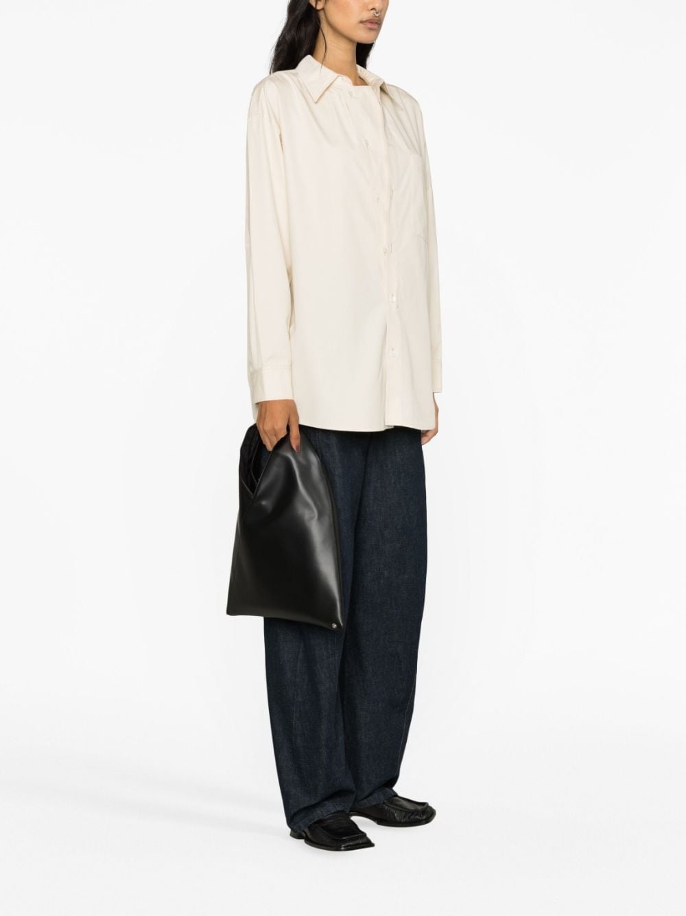 layered cotton shirt - 3