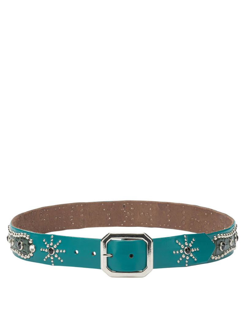 Gallery Dept. Leather Belt With Decorations - 1