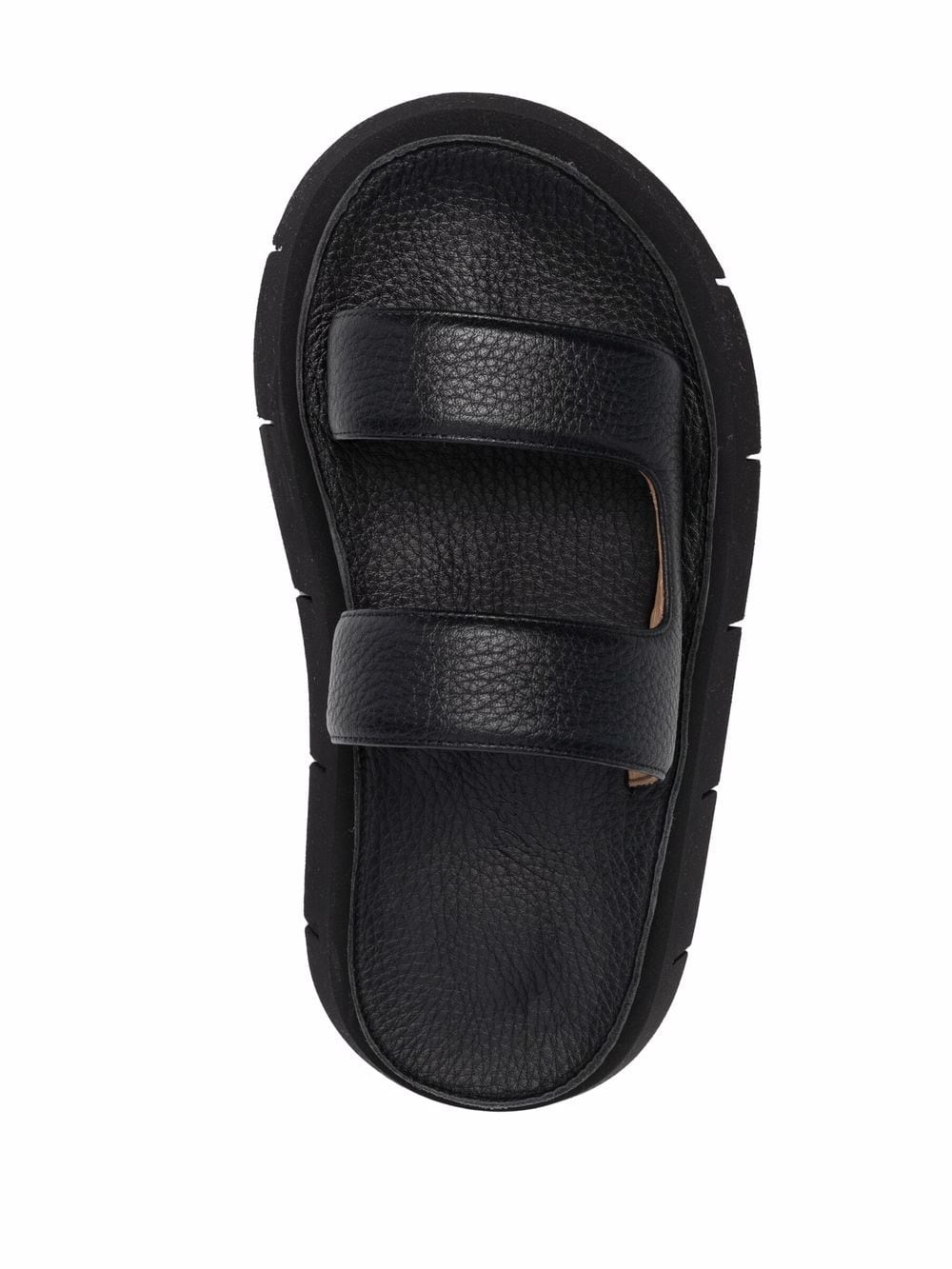 slip-on leather sandals - 4