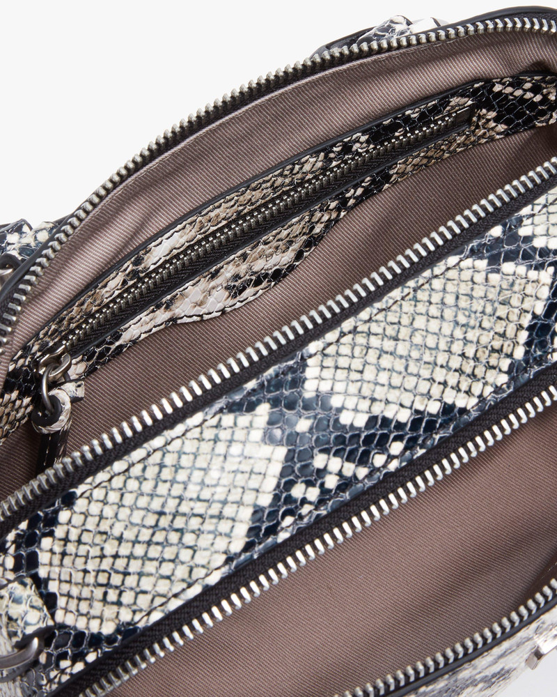 Gramercy Small Snakeskin Leather Satchel 6