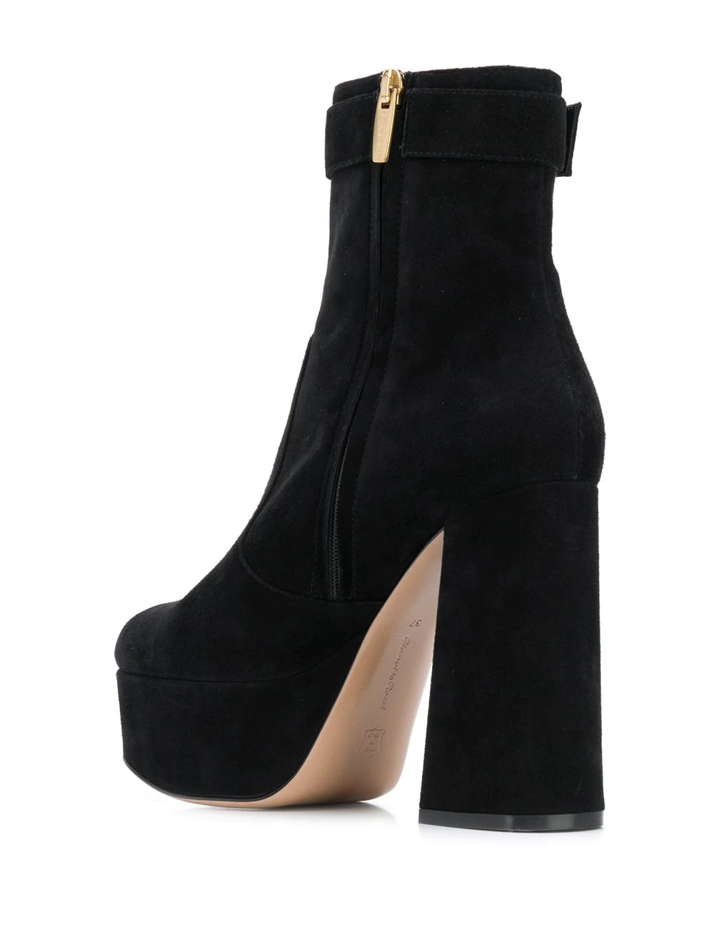 buckled chunky-heel ankle boots - 3