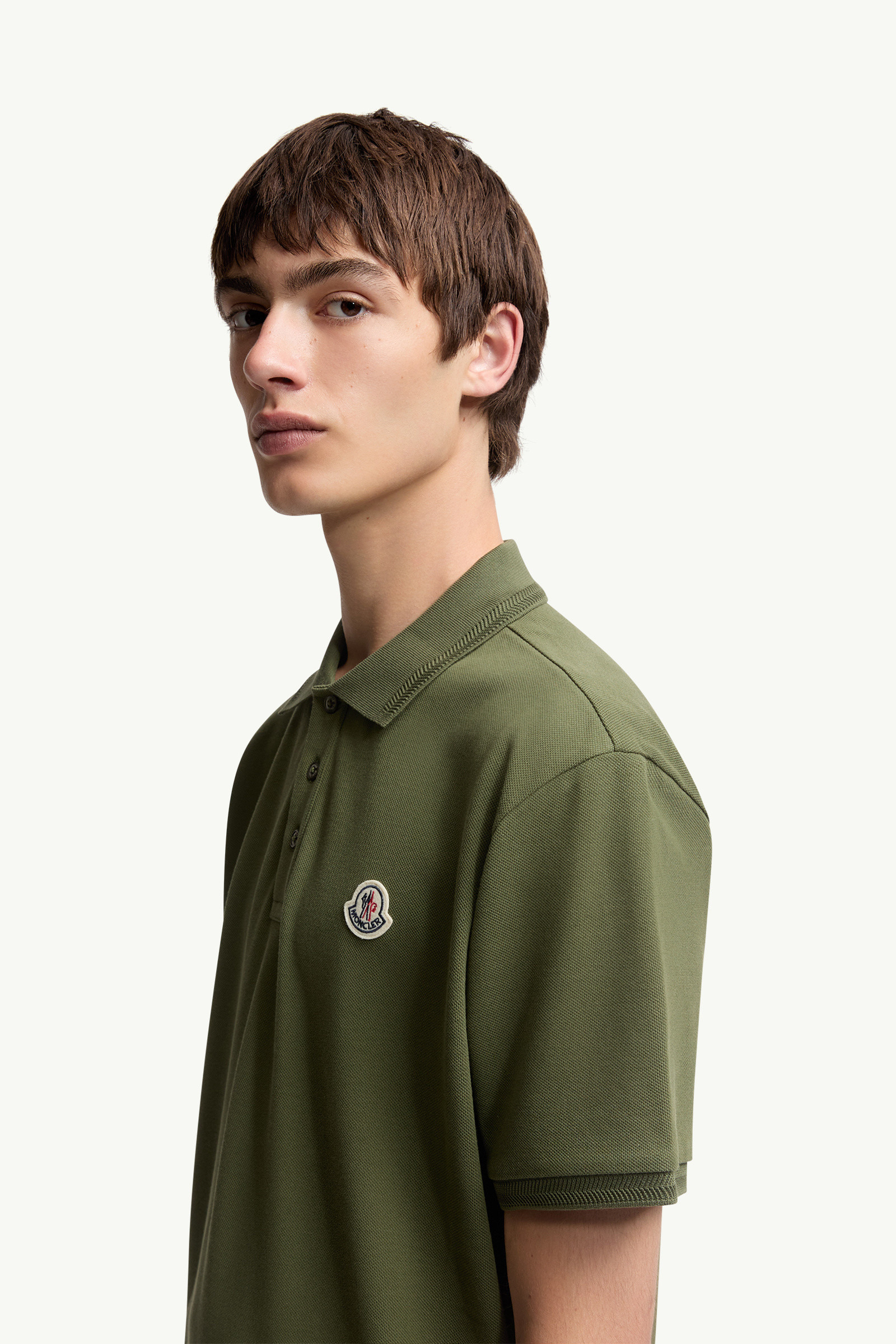 Logo Patch Cotton Piquet Polo Shirt - 4