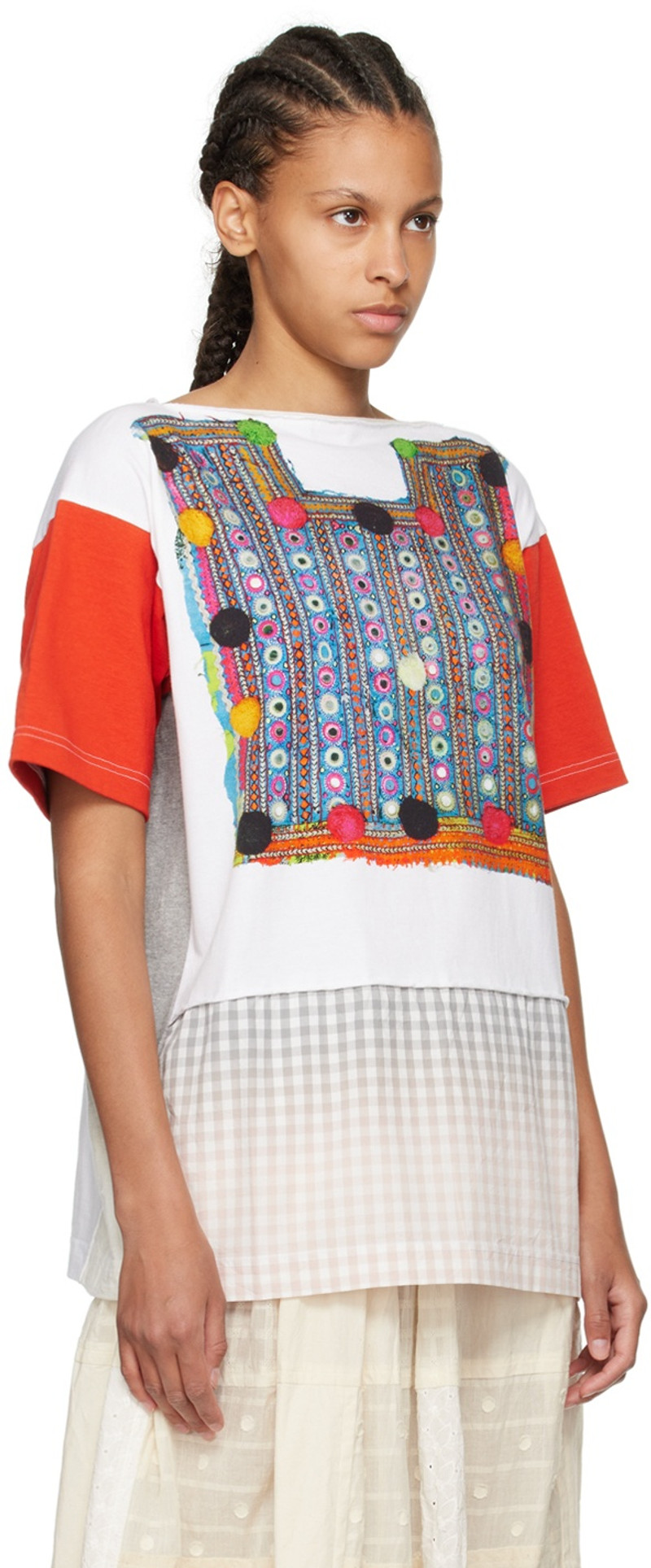 TAO Comme Des Garçons Multicolor Printed T-Shirt outlook