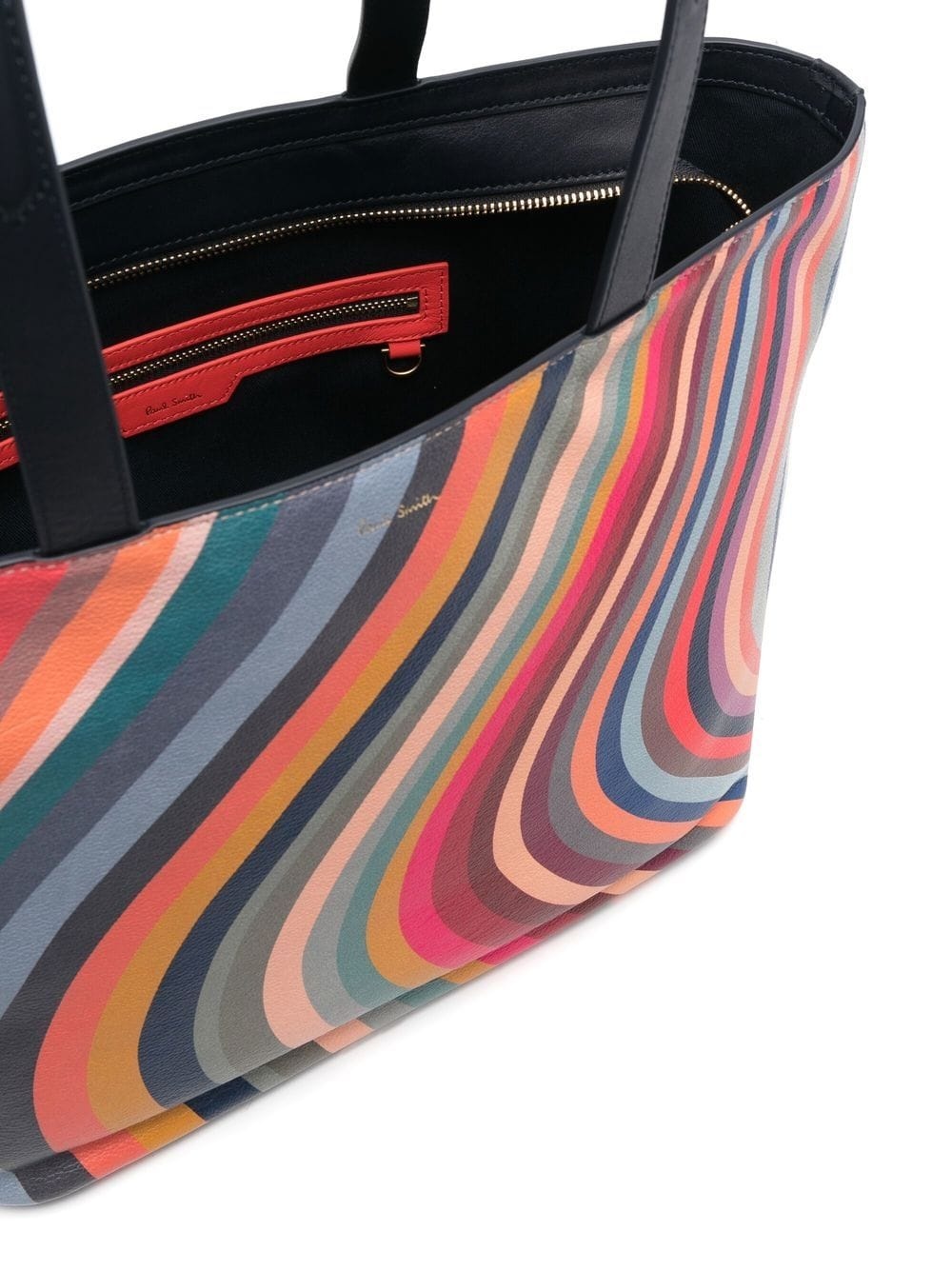 swirl striped pattern bag - 6