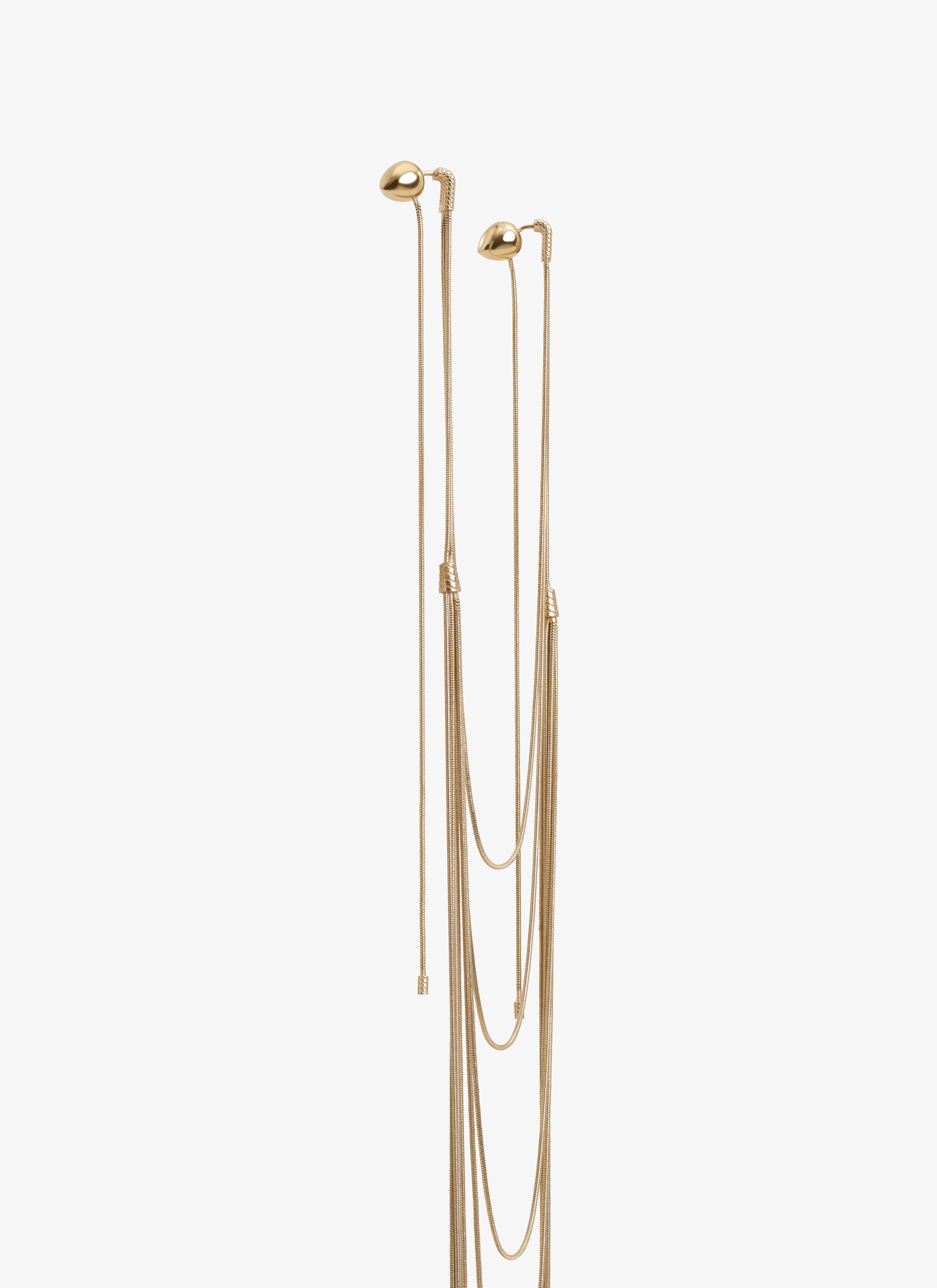 MULTIPLE STRANDS EARRINGS NECKLACE - 3