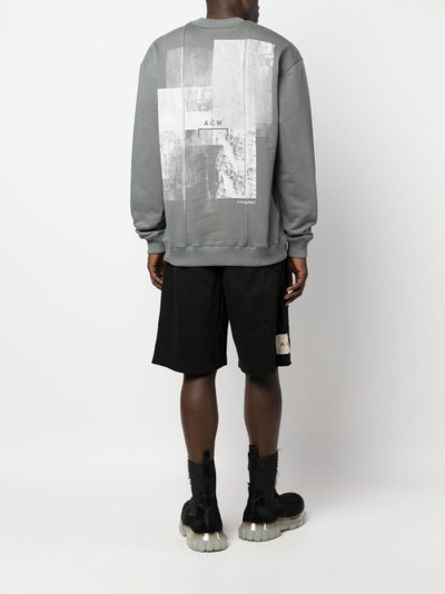 A-COLD-WALL* Brutalist panelled cotton sweatshirt outlook
