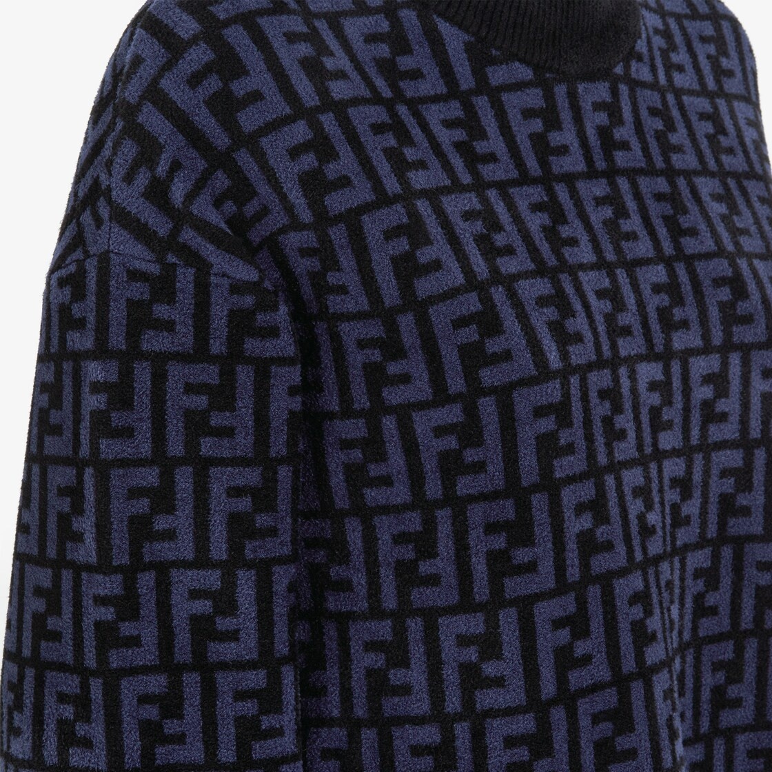 Blue FF velvet sweater - 3