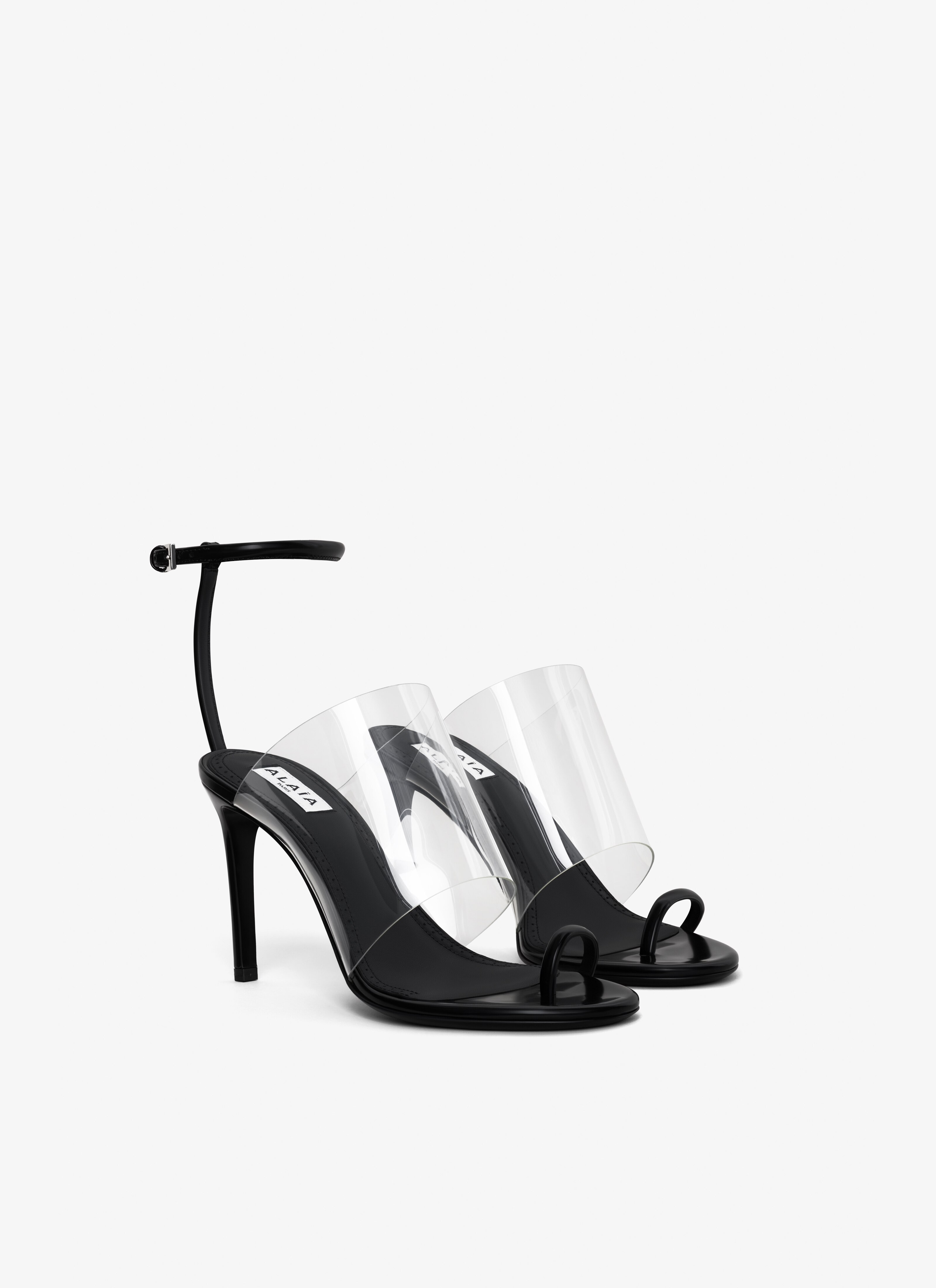 ASYMMETRIC SANDALS IN LEATHER - 3