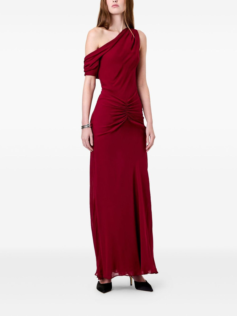 NICHOLAS Elza one-shoulder ruched maxi dress outlook