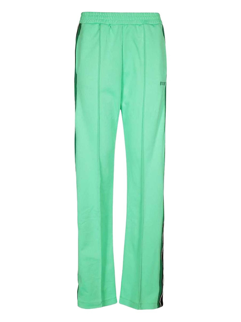 elasticated-waistband striped track pants 1