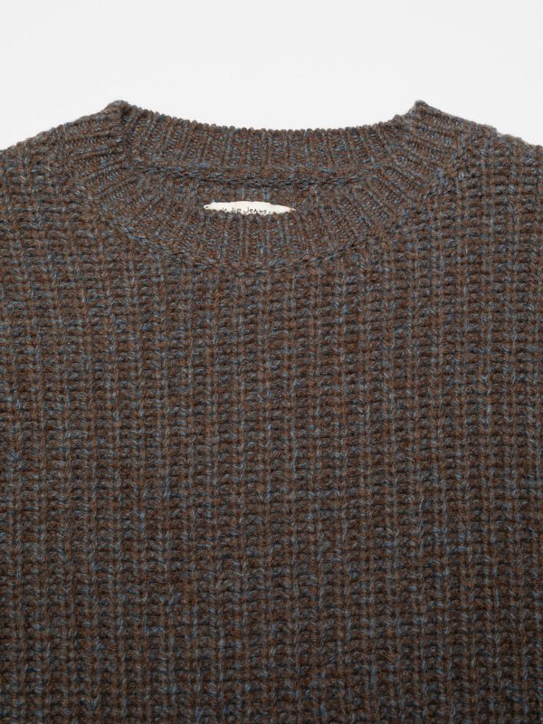 August Chunky Crew Neck Knit Brown - 3