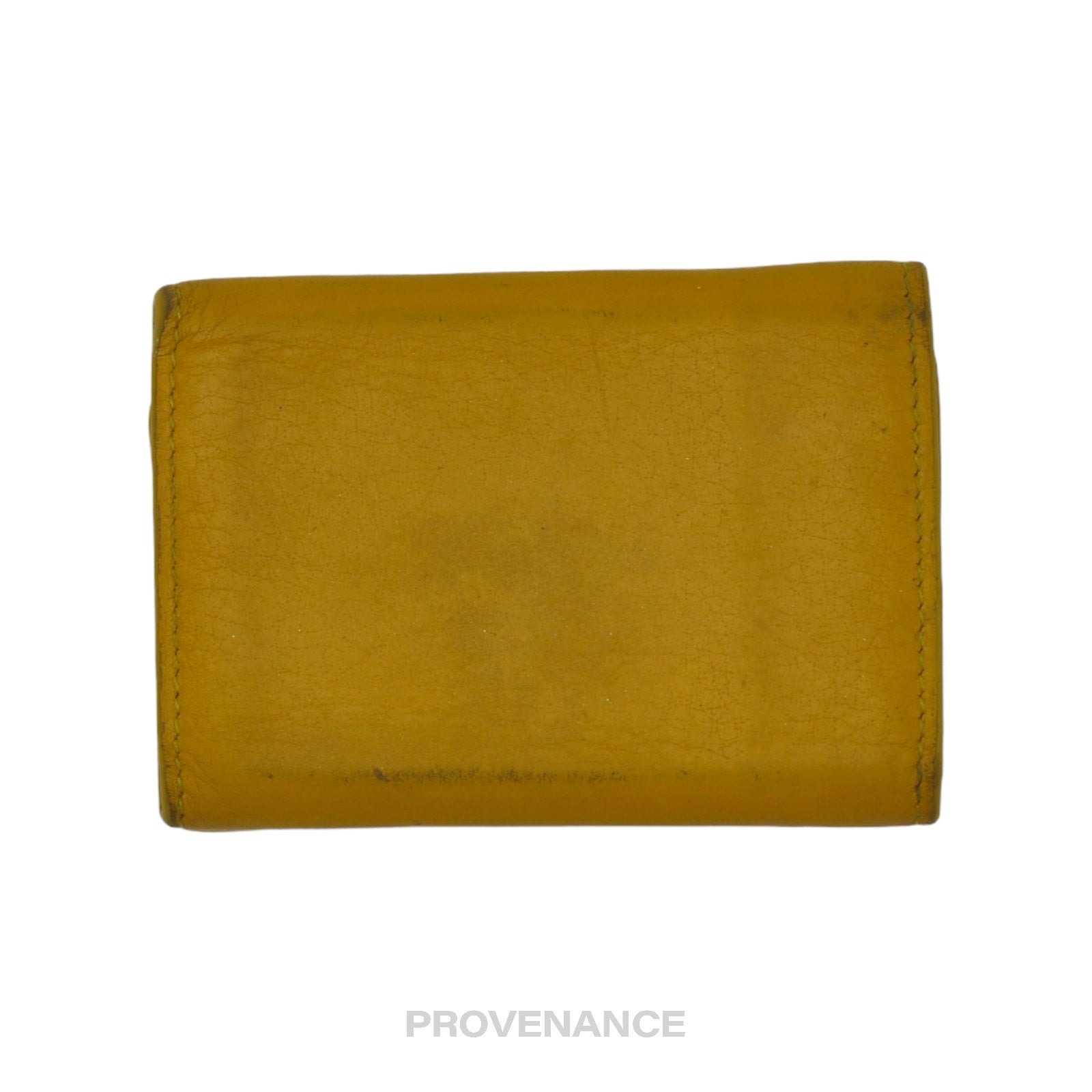 Balenciaga Papier Mini Wallet - Yellow Leather - 2