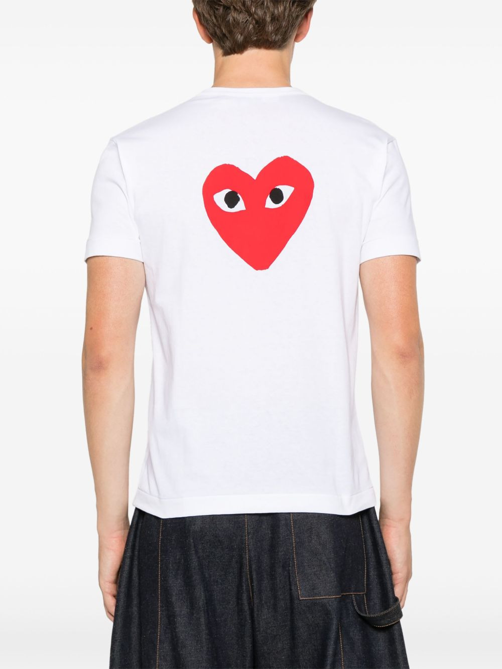 heart-print cotton T-shirt - 4