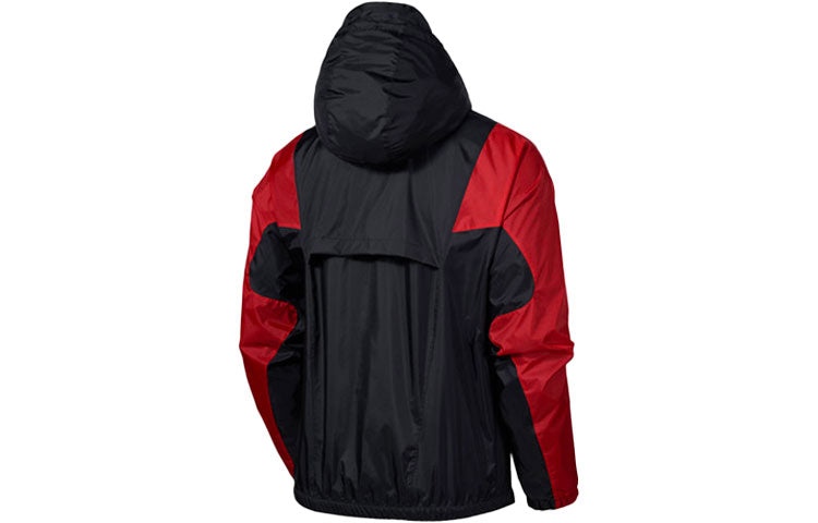 Air Jordan Contrasting Colors Casual Sports Hooded Jacket Black DA9833-010 - 2