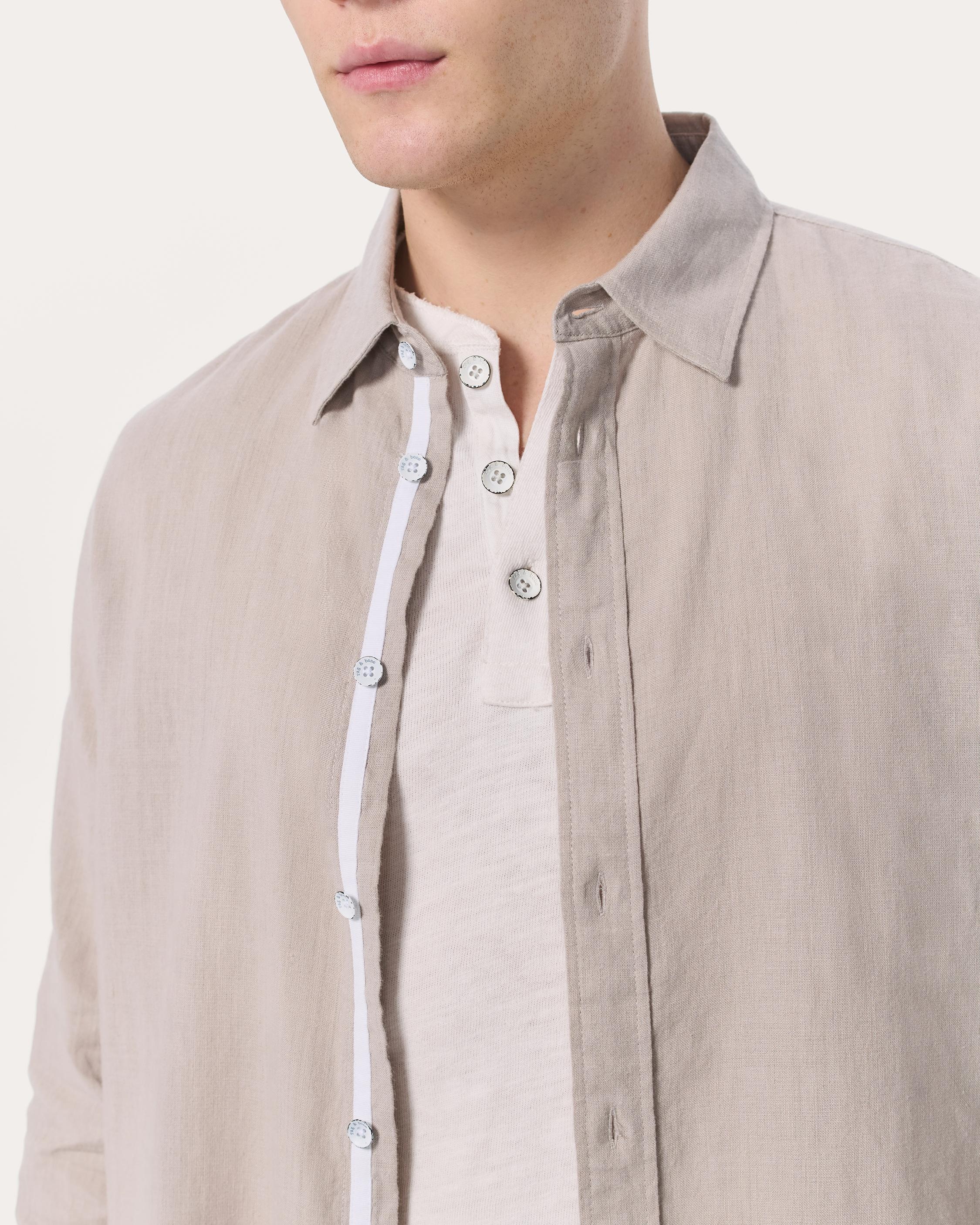 Finch Linen-Blend Shirt - 4