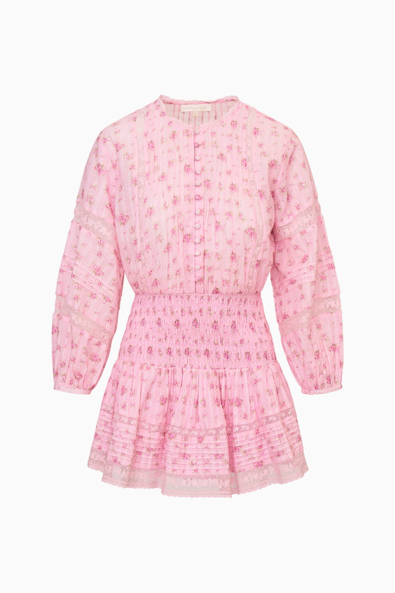 Janis Floral Cotton Voile Mini Dress 1