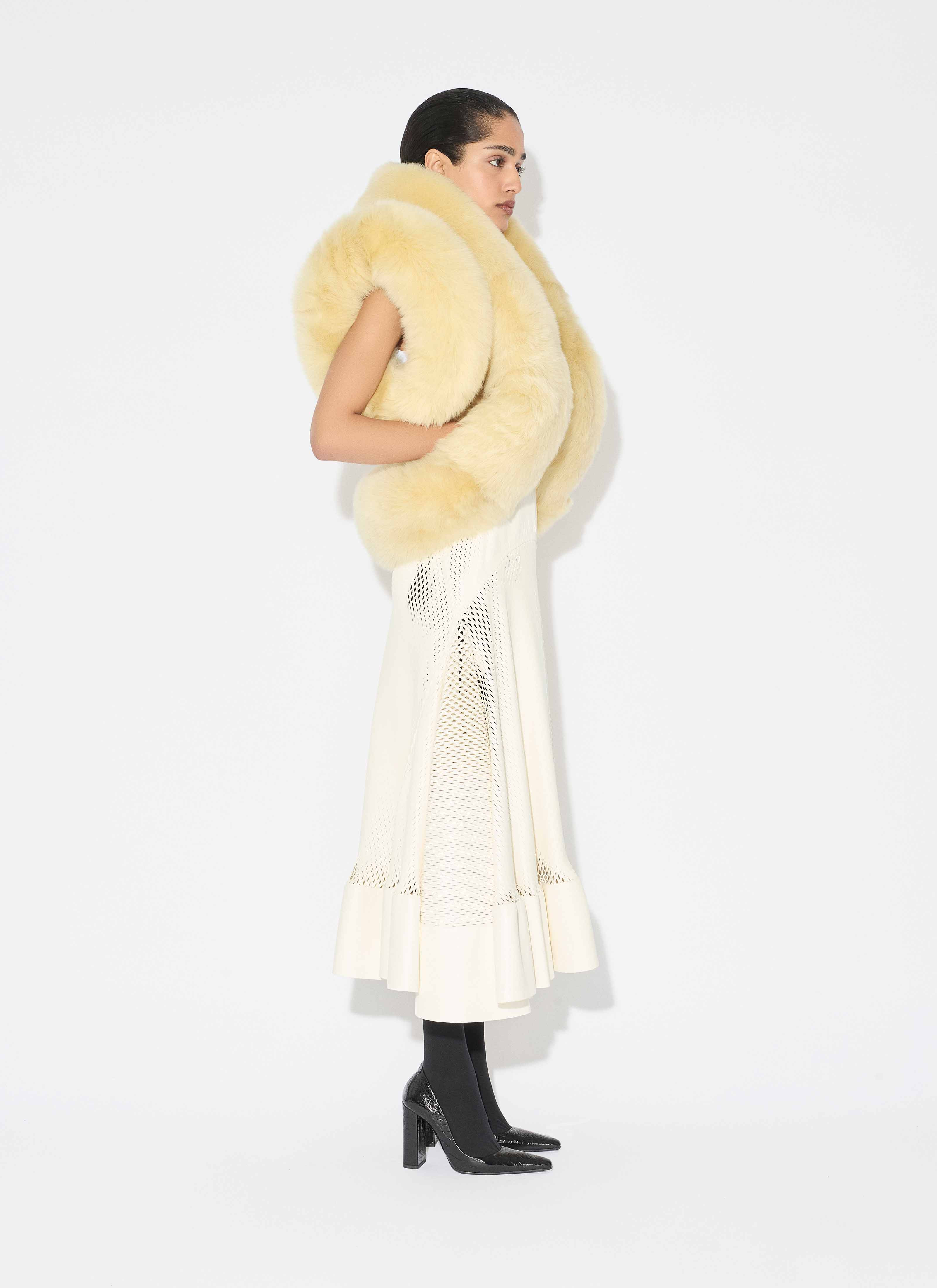 PADDED SHEARLING VEST - 5