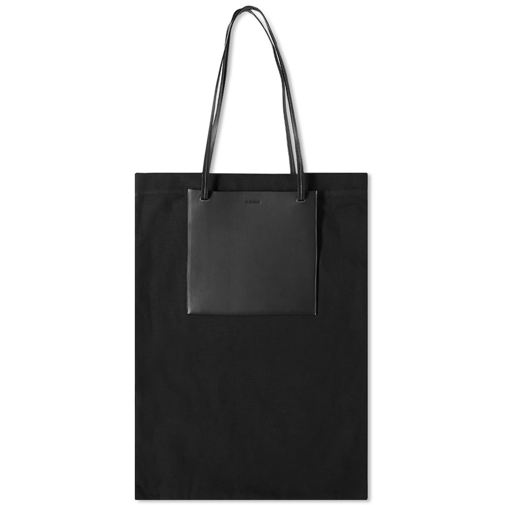 Jil Sander Leather Shopping Tote Bag - 1