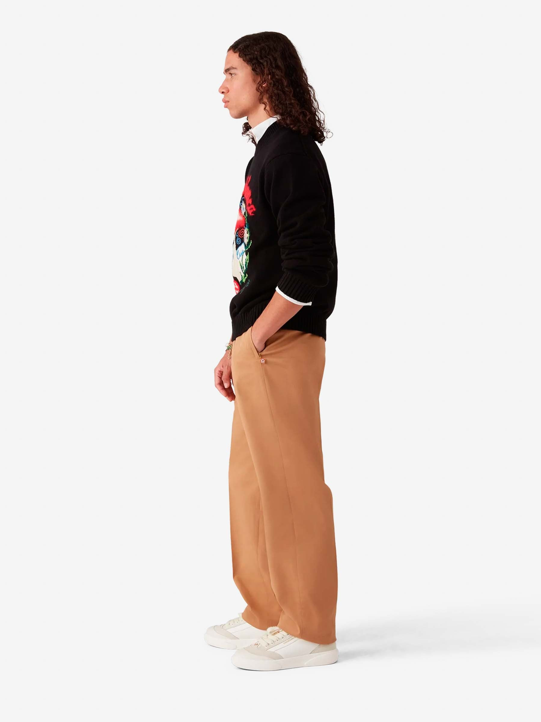COTTON CHINO TROUSERS - 3