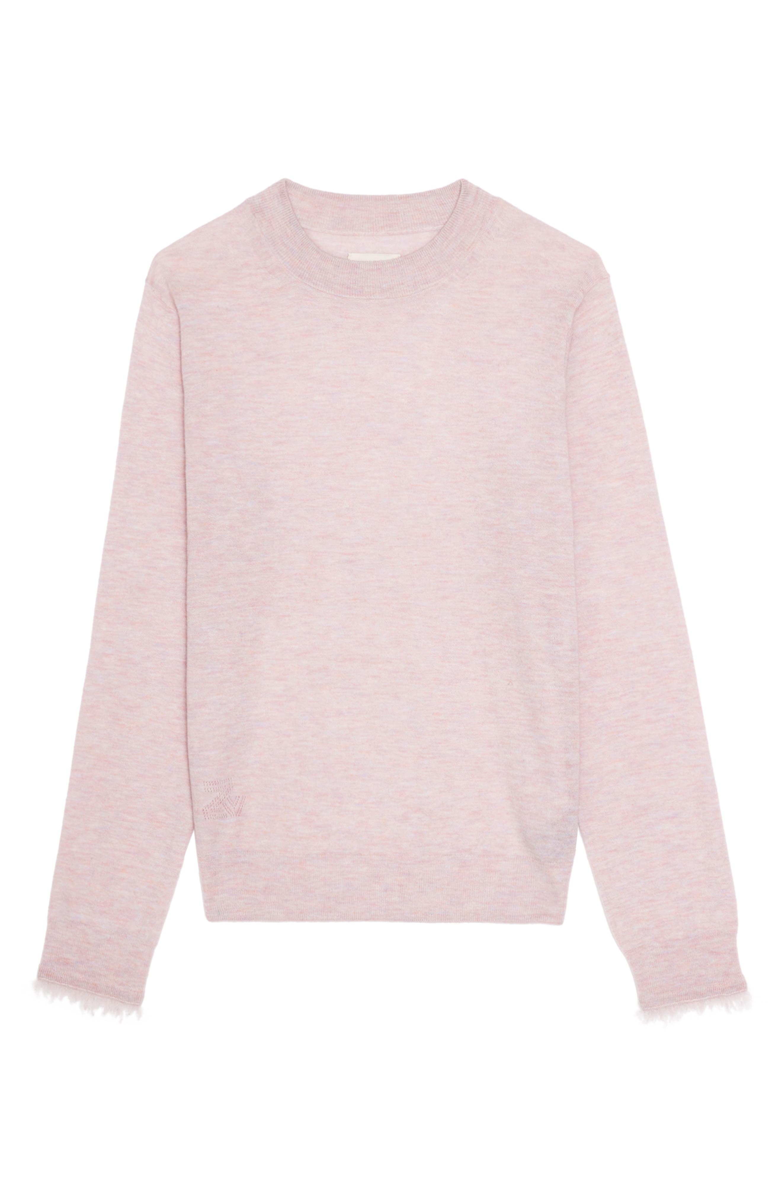 Zadig & Voltaire Ivy Crewneck Cashmere Sweater in Bebe at Nordstrom - 5