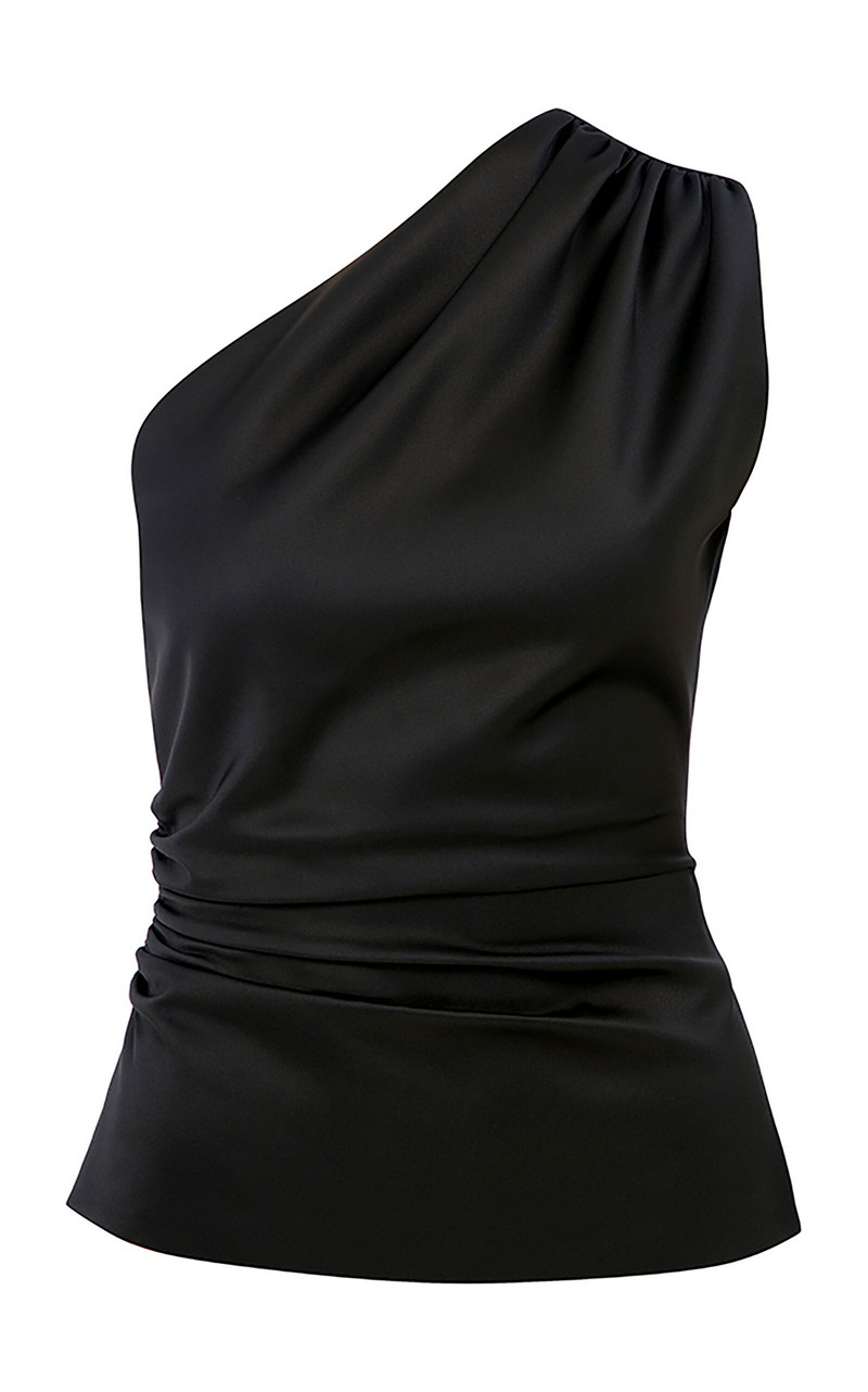 Kia One-Shoulder Top black 1