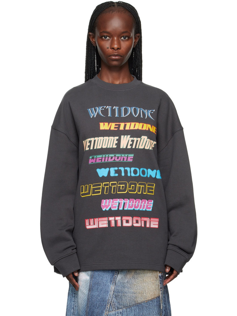 Gray Printed Sweatshirt - 1