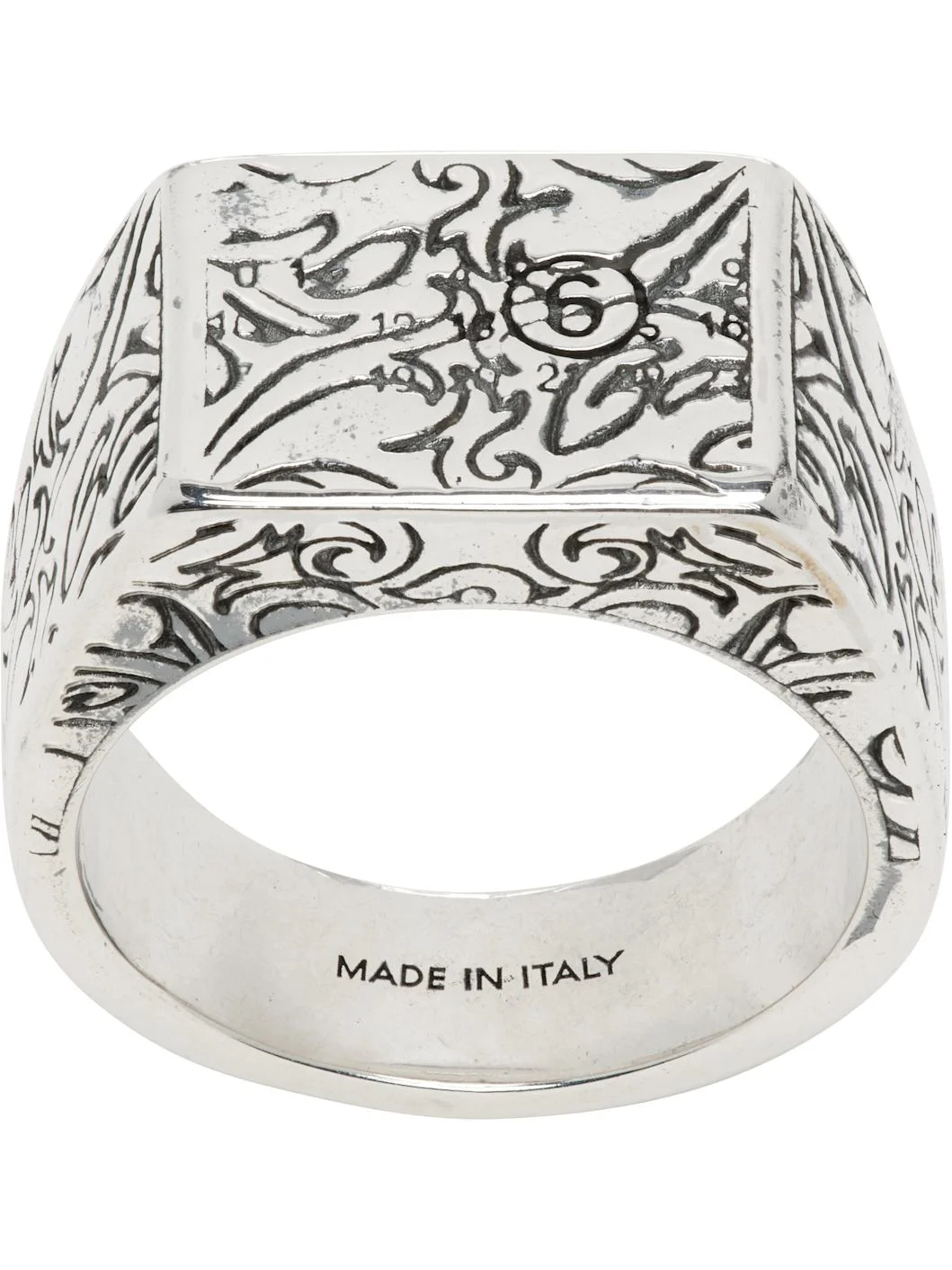 Eroded Floral Motif Ring - 1