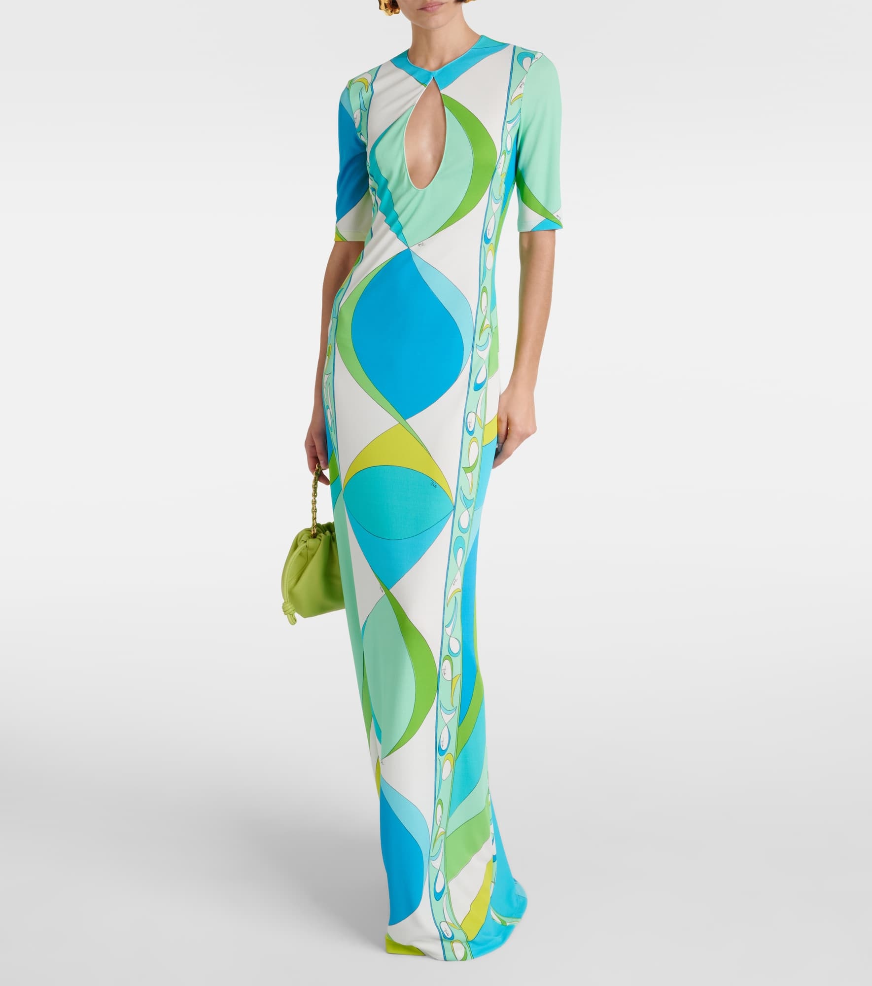 Cutout printed maxi dress - 2