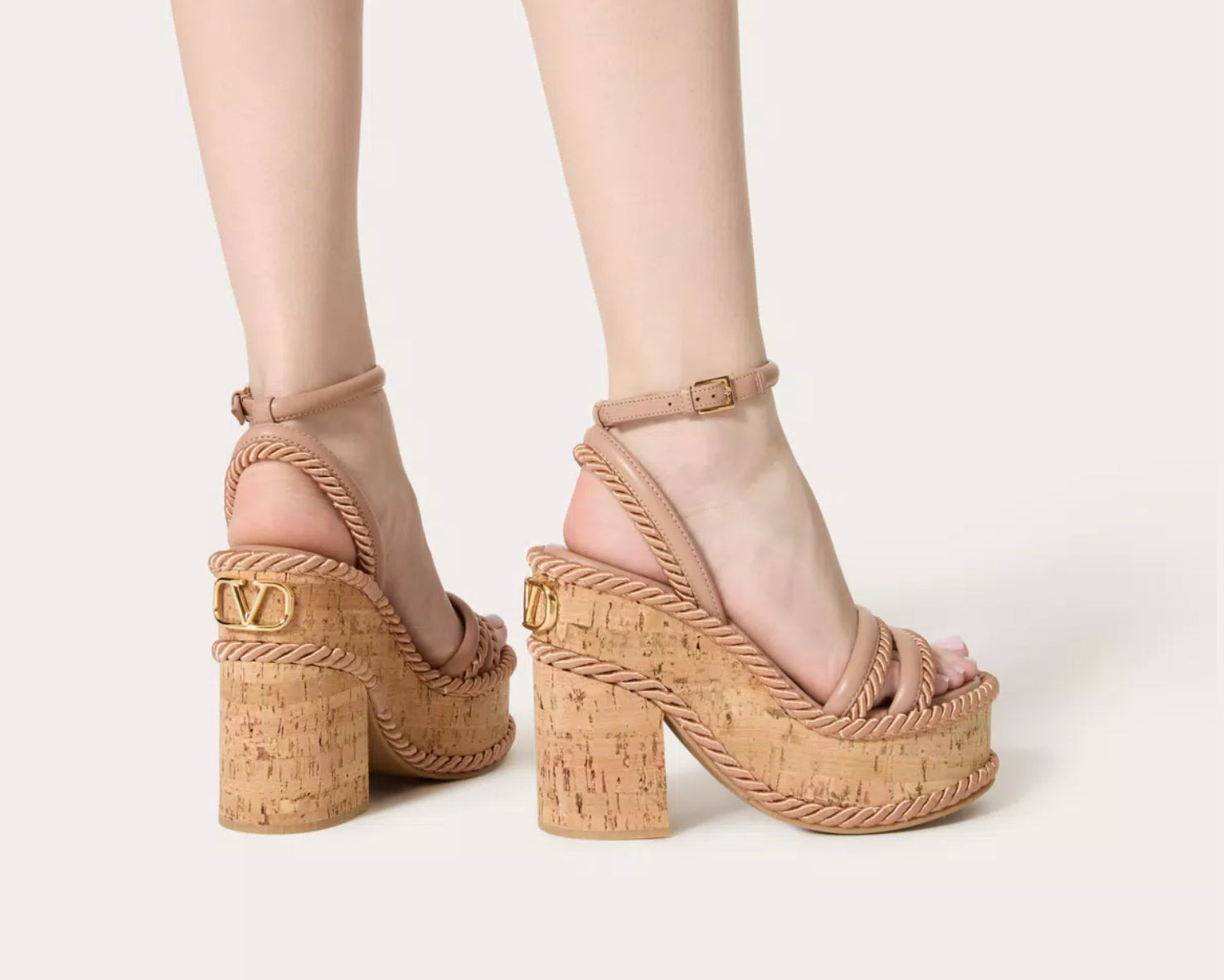 Valentino Vlogo Summerblocks Wedge Sandals - 4