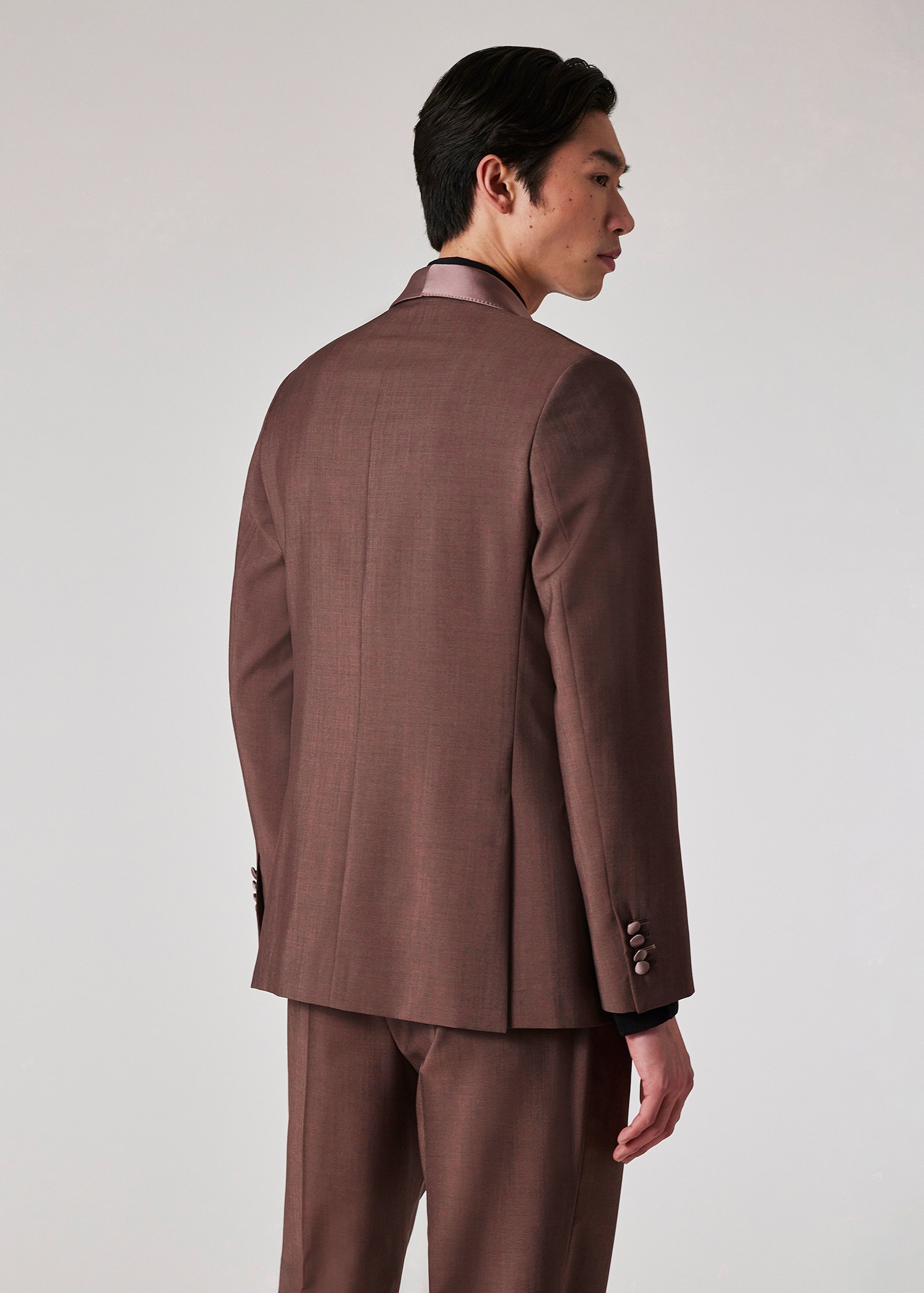 Dark Mauve Wool-Mohair Suit - 9