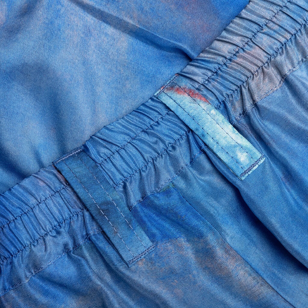 SILK HABOTAI STRETCH WAIST SHORTS - COBALT - 5