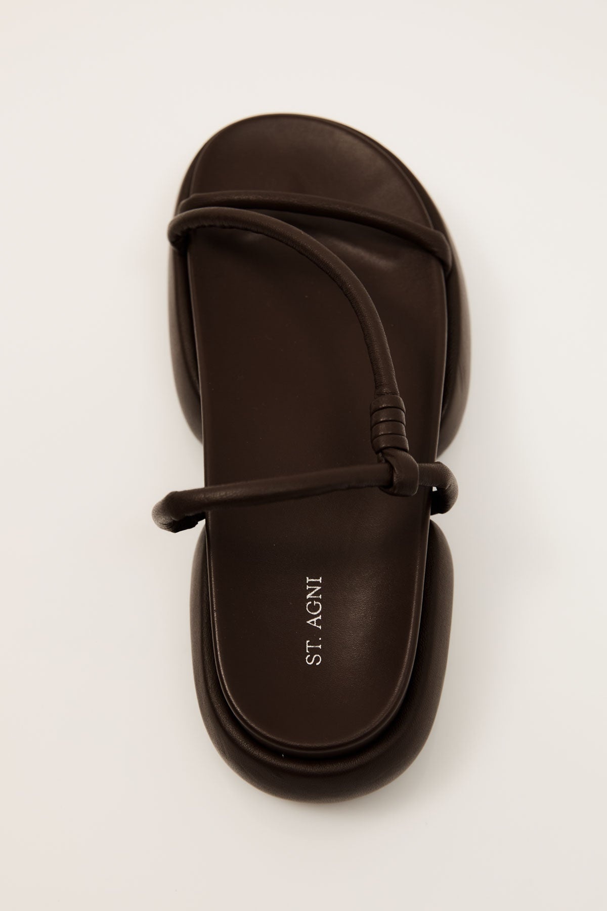 Strappy Pillow Slides - Chocolate - 4