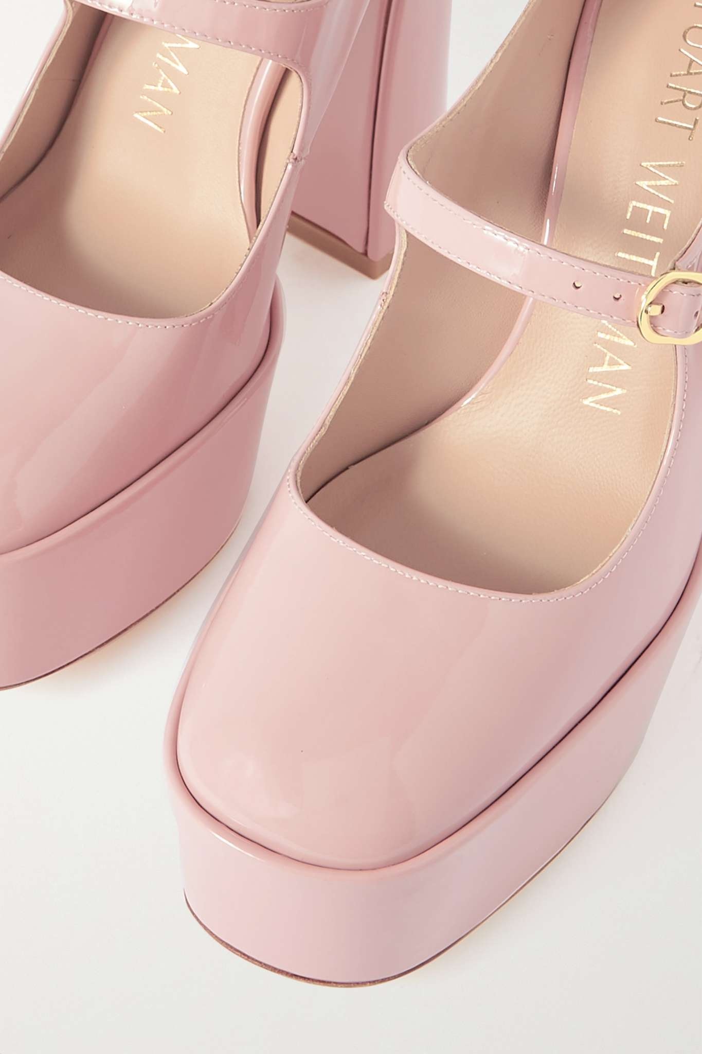 Stuart Weitzman Skyhigh patent-leather platform Mary Jane