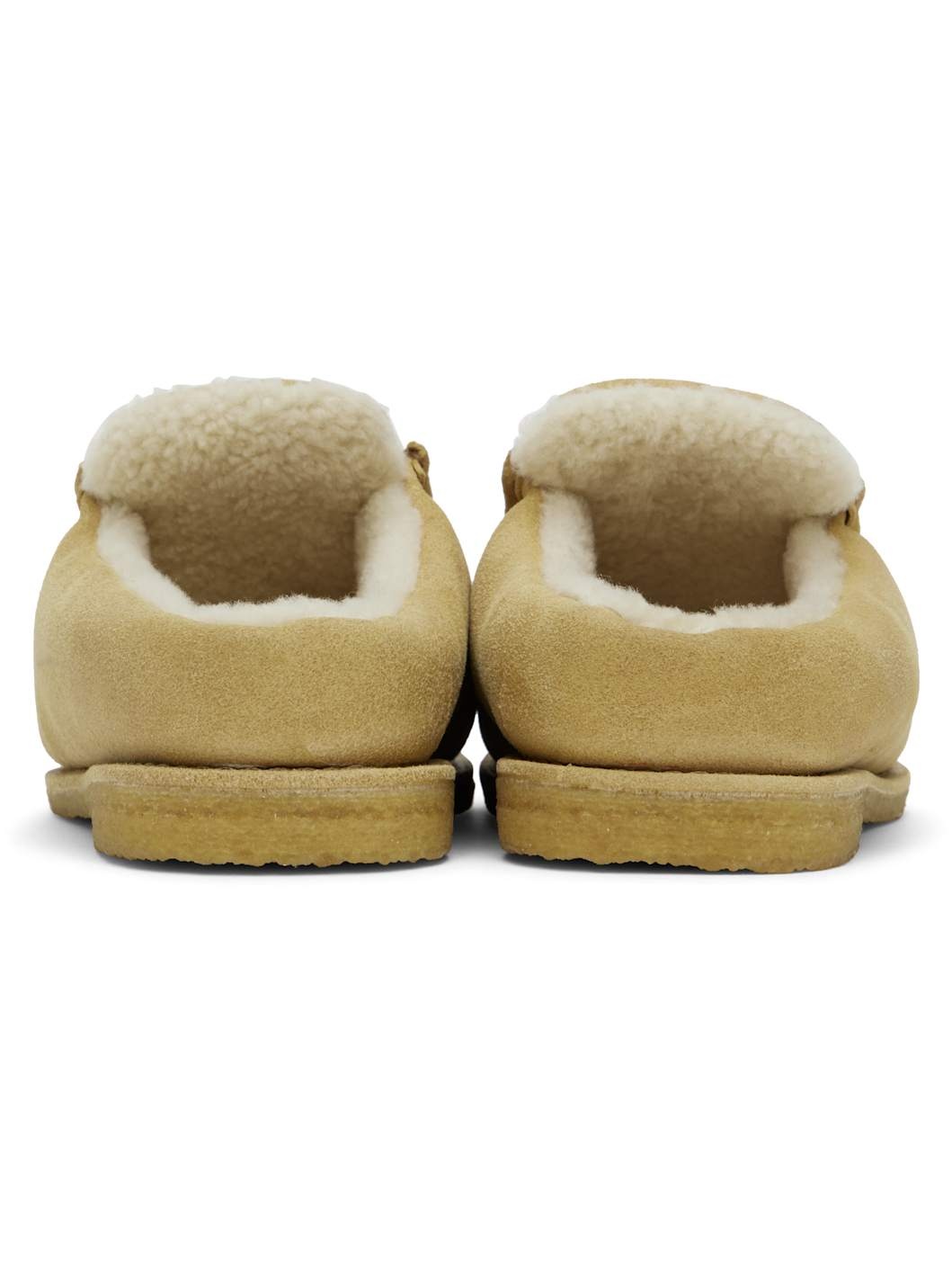 Tan Nubuck Mules - 2